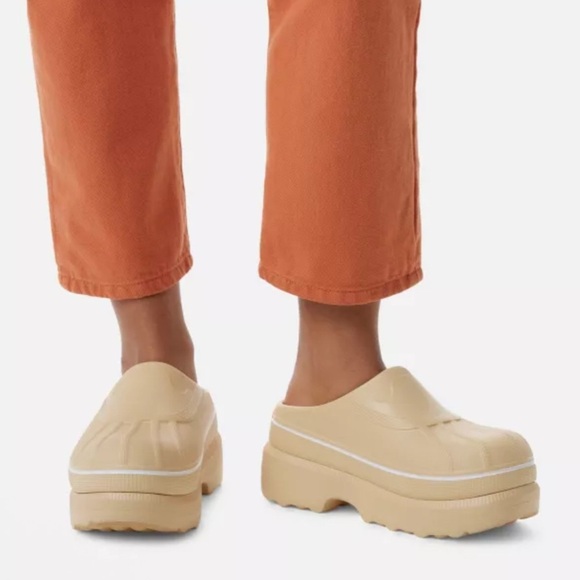 SOREL Sabots Caribou Chunky Platform Clog Mule Cream Women’s size 10 Slip On - Picture 3 of 13